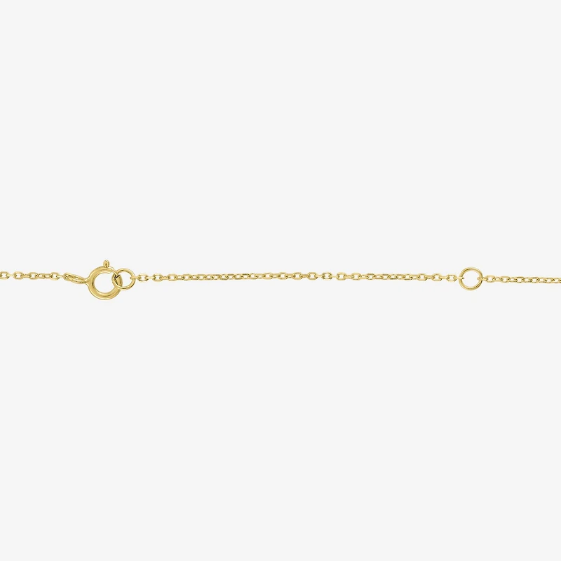 Diamond Addiction (G-H / I1-I2) Womens Diamond Accent Lab Grown White Diamond 14K Gold Over Silver Round 16 Inch Pendant Necklace