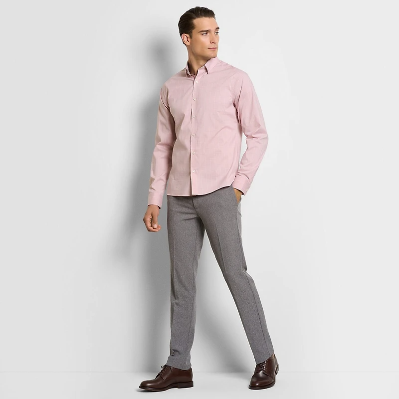 Van Heusen Everyday Defense Stain Shield Mens Slim Fit Dress Flat Front Pant