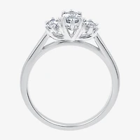 Love Lives Forever (G / Si1-Si2) Womens 1 CT. T.W. Lab Grown White Diamond 10K Gold Marquise 3-Stone Engagement Ring