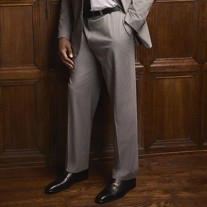 Shaquille O'Neal XLG™ Mens Big and Tall Stretch Fabric Classic Fit Flat Front Suit Pant