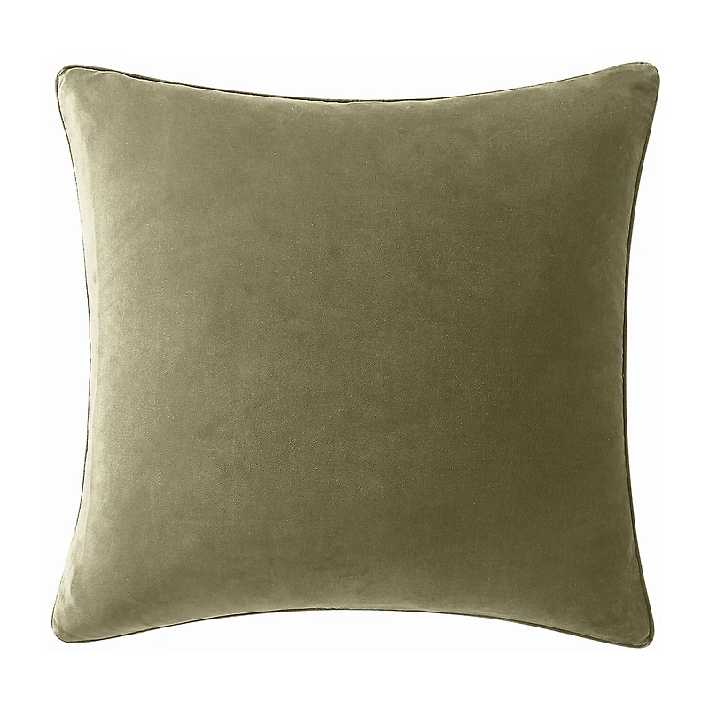 Brooklyn Loom Matte Cotton Velvet Rectangular Throw Pillow