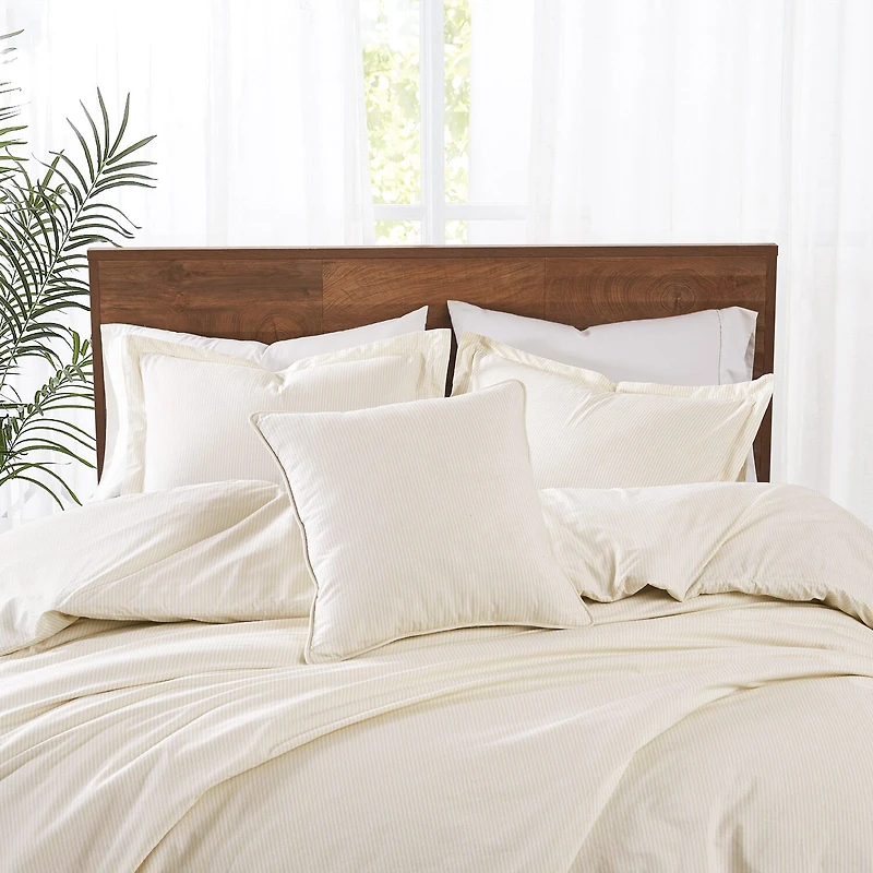 Brooklyn Loom Pinstripe Square Throw Pillow