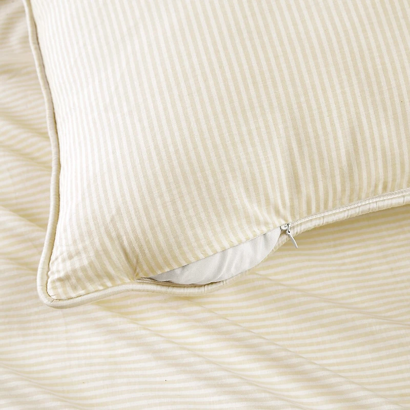 Brooklyn Loom Pinstripe Square Throw Pillow