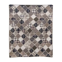 Donna Sharp Driftwood Washable Hypoallergenic Midweight Throw
