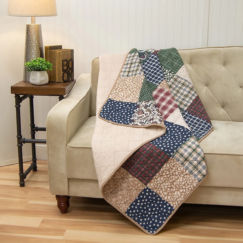 Donna Sharp Rustic Washable Hypoallergenic Midweight Throw