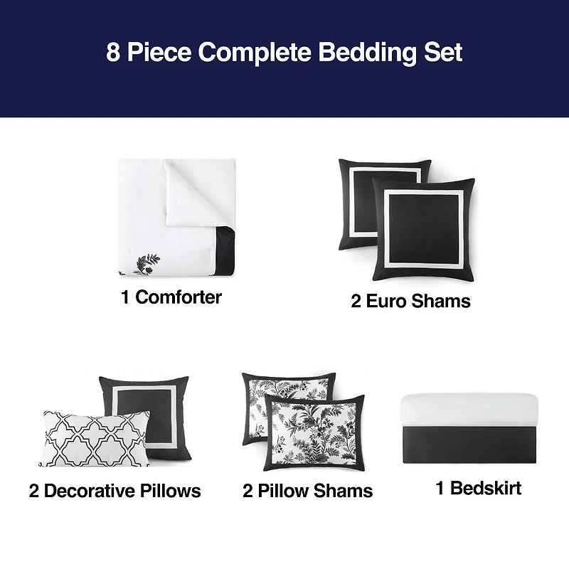 Liz Claiborne Elizabeth Vine 8-pc. Comforter Set