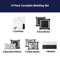 Liz Claiborne Elizabeth Vine 8-pc. Comforter Set