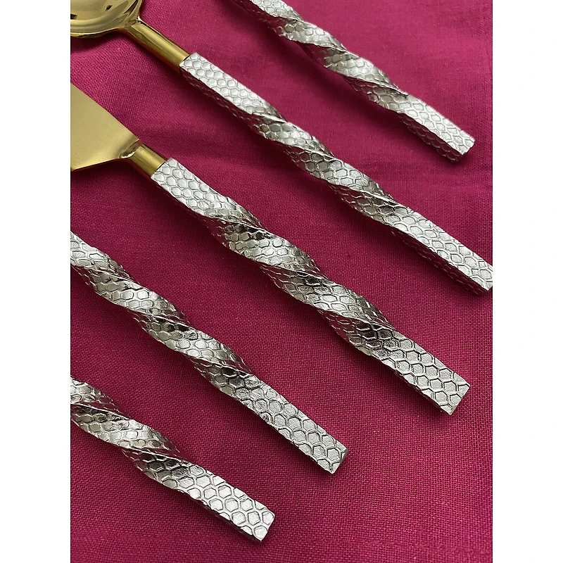 Vibhsa Silver Oranated 20-pc. Flatware Set