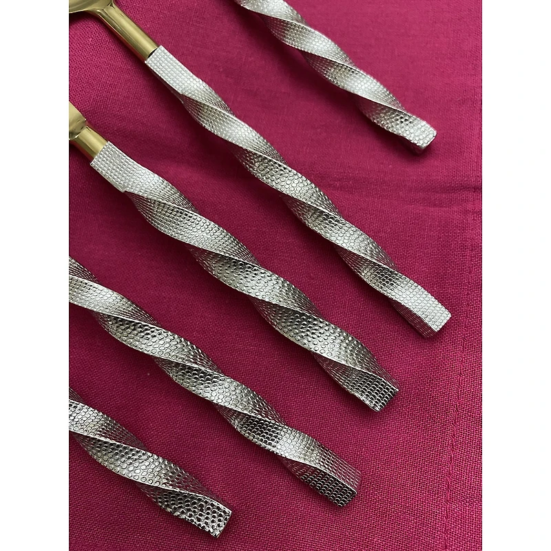 Vibhsa Silver Oranated 20-pc. Flatware Set