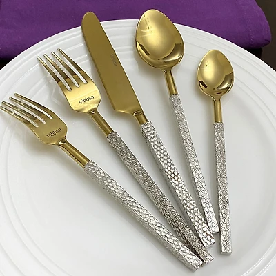 Vibhsa Silver Oranated 20-pc. Flatware Set