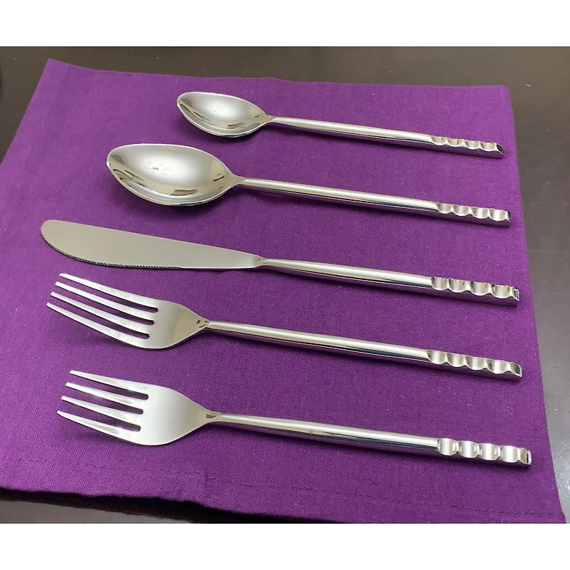 Vibhsa Curved 20-pc. Flatware Set