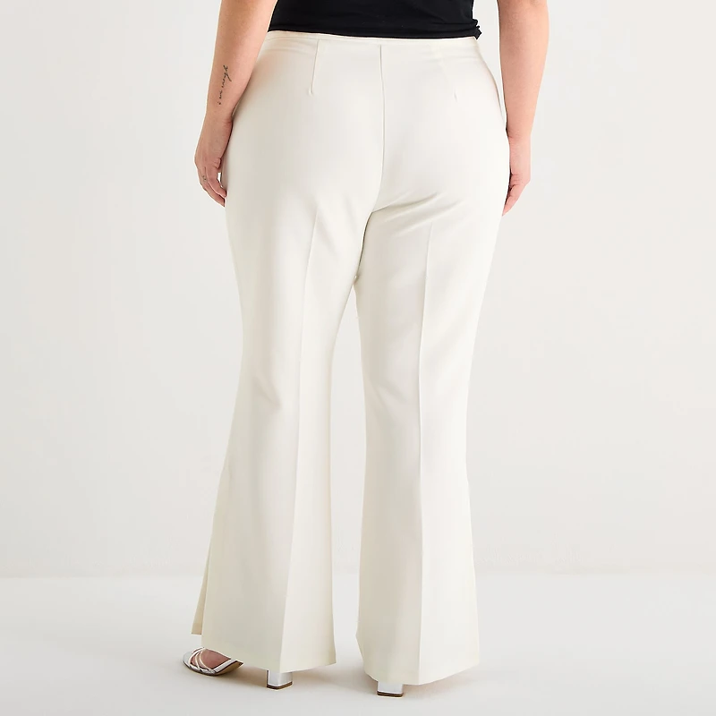Bold Elements Womens Plus Bootcut Mid Rise Trouser