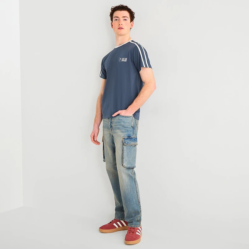 Arizona Slim Fit Mens Crew Neck Short Sleeve Graphic T-Shirt