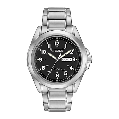 Citizen Chandler Mens Silver Tone Stainless Steel Bracelet Watch Aw0050-82e