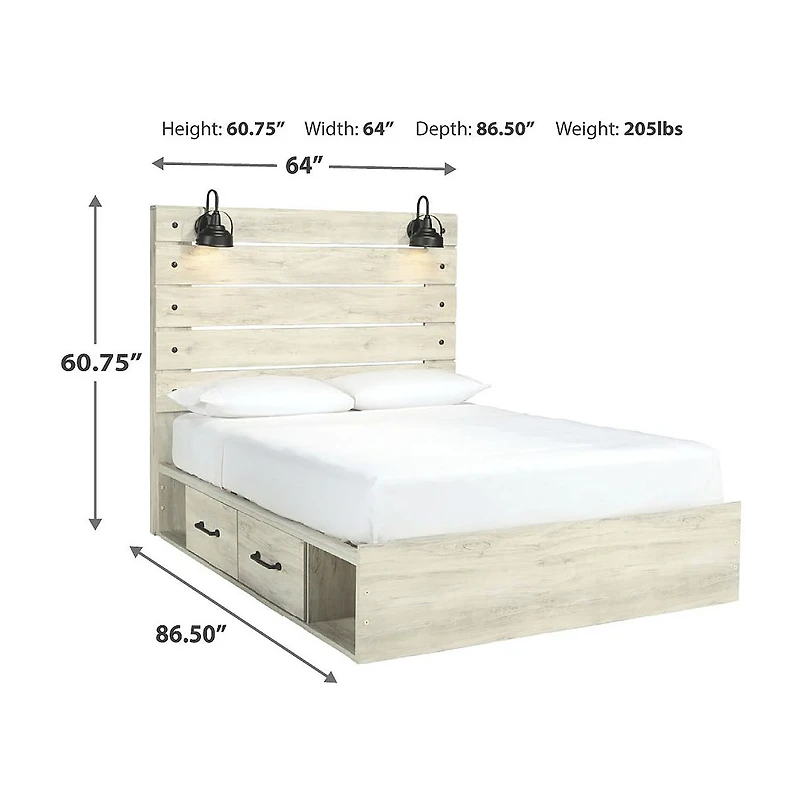 Signature Design by Ashley Cambeck 2-Drawer Storage Bed