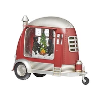 Roman 8" Lighted Bear Camper By Fire Lighted Christmas Tabletop Decor