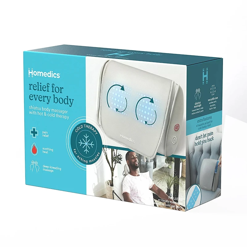 HoMedics Shiatsu Body Massager with Hot and Cold