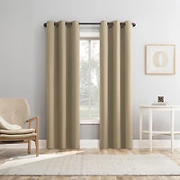 Sun Zero Arbor Embroidered Grommet Top Blackout Set of 4 Curtain Panel