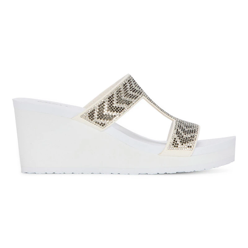 Mixit Womens Chevron H Band Wedge Sandals