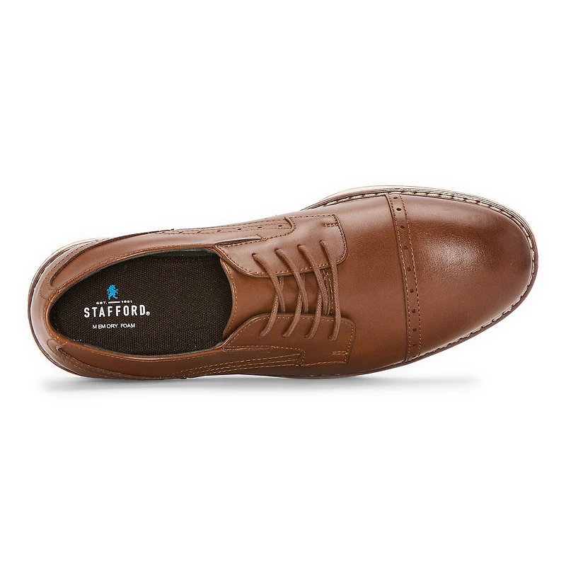 Stafford Cooper Little & Big Kid Boys Cap Closed Toe Oxford Shoes