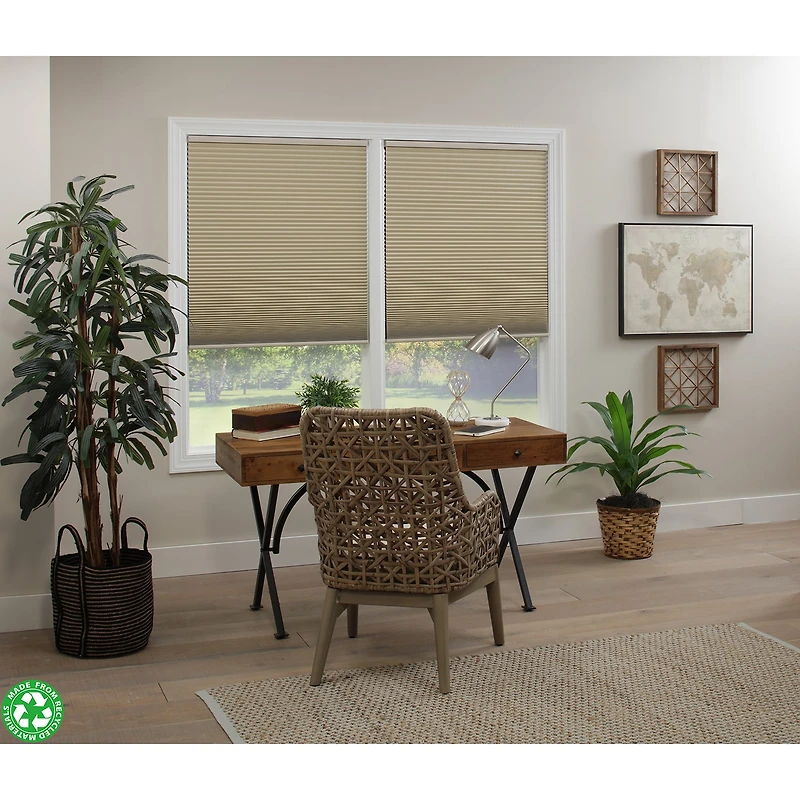 Eco Estates Honeycomb Cut-To-Width Cordless Blackout Cellular Shade