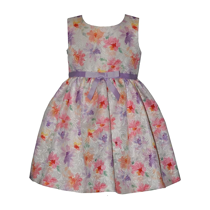 Bonnie Jean Toddler Girls Puffed Floral 2-pc. Dress Set