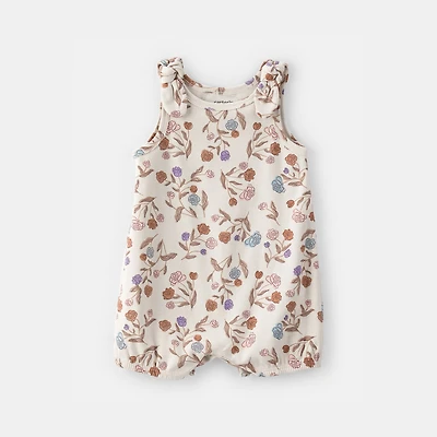 Carter's Baby Girls Sleeveless Floral Romper