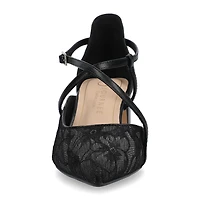Journee Collection Galvinn Womens Pointed Closed Toe Block Heel Pumps