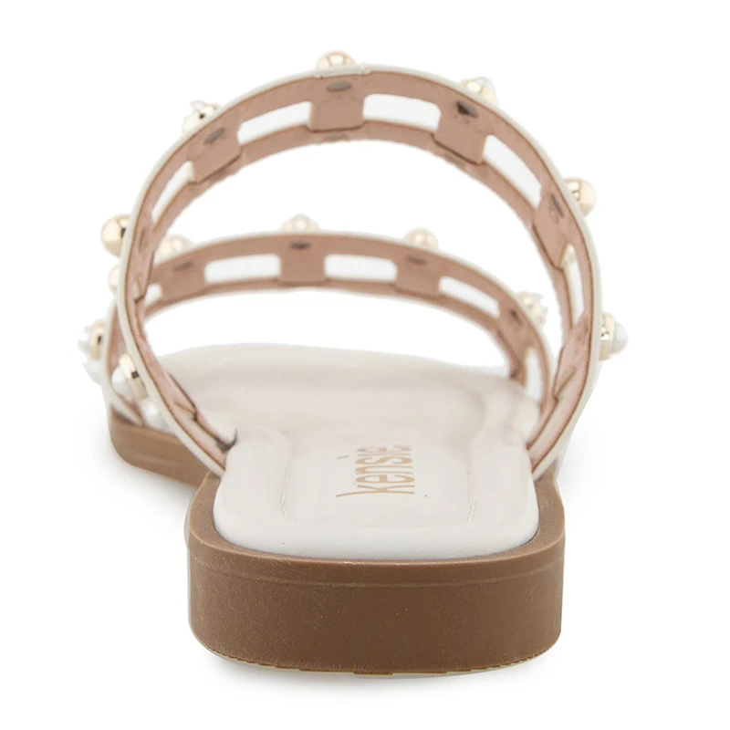 Kensie Womens Malory Flat Sandals