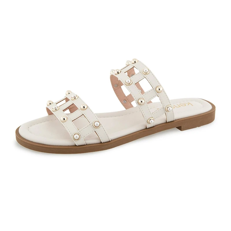 Kensie Womens Malory Flat Sandals