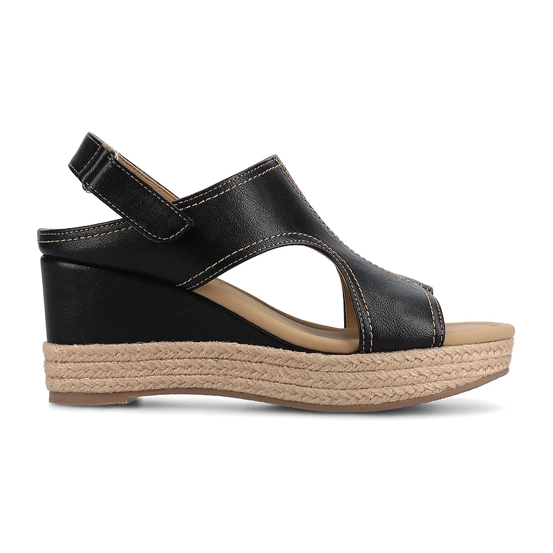 Journee Collection Womens Rayleigh Espadrille Wedge Sandals