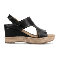 Journee Collection Womens Rayleigh Espadrille Wedge Sandals