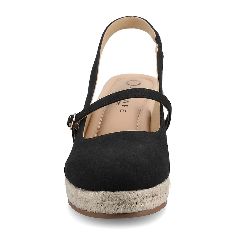 Journee Collection Womens Asmyna Espadrille Wedge Sandals