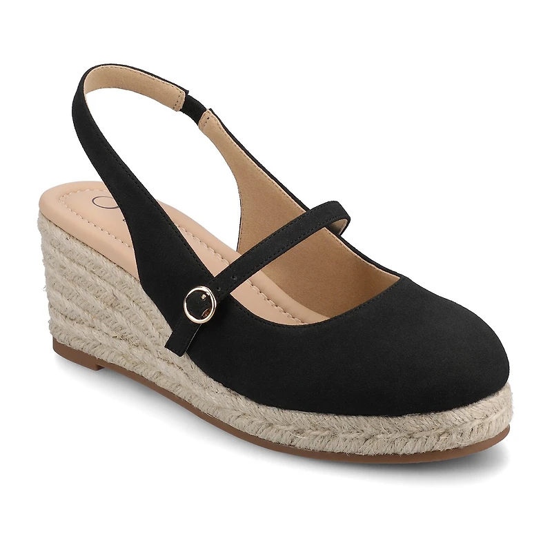 Journee Collection Womens Asmyna Espadrille Wedge Sandals