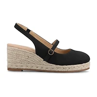 Journee Collection Womens Asmyna Espadrille Wedge Sandals