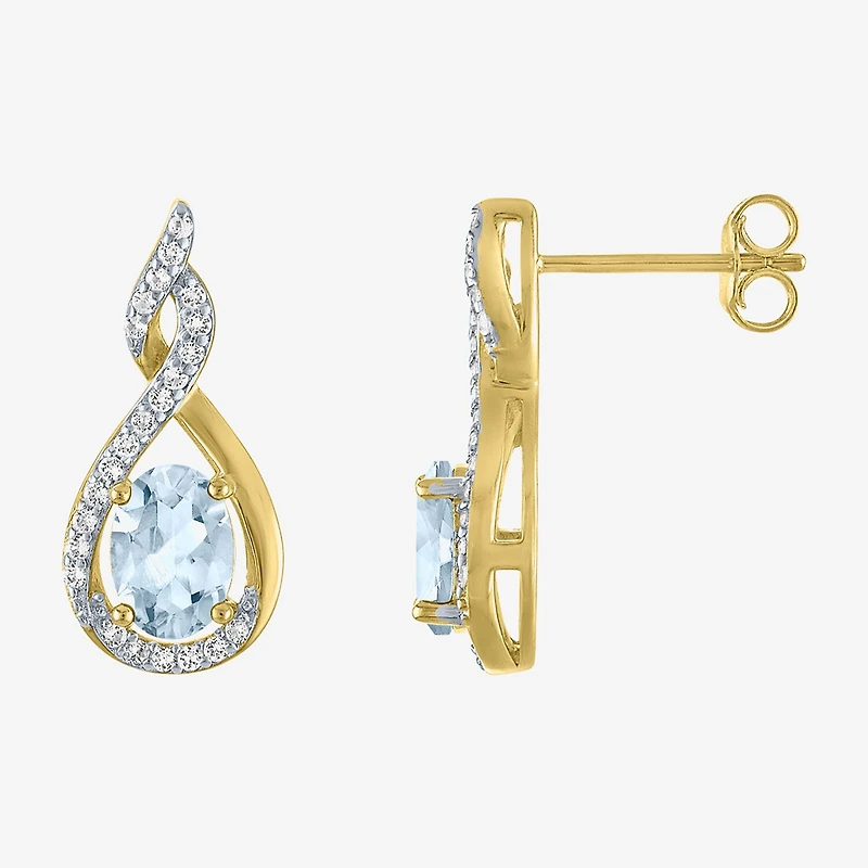Gemstone 14K Gold Over Silver 2-pc. Oval Jewelry Set