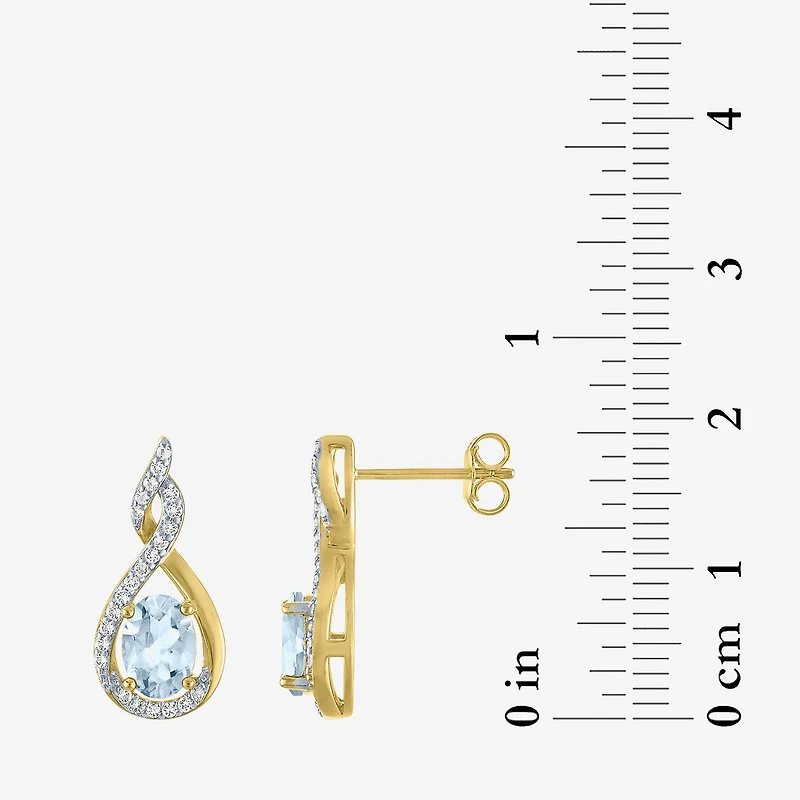 Gemstone 14K Gold Over Silver 2-pc. Oval Jewelry Set