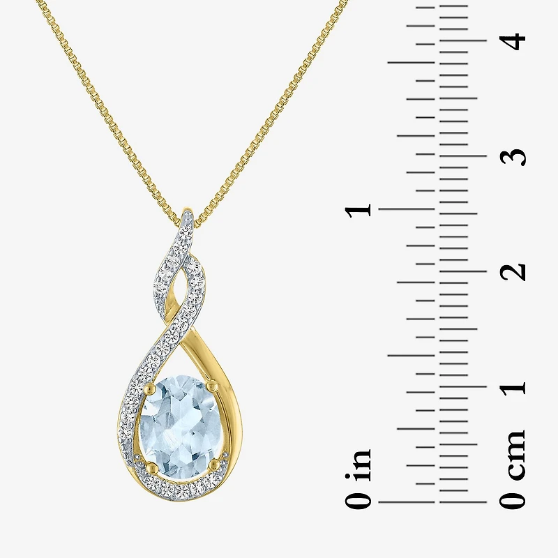Gemstone 14K Gold Over Silver 2-pc. Oval Jewelry Set