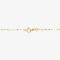 Made in Italy Womens 10K Gold 18 Inch Link Chain Necklace