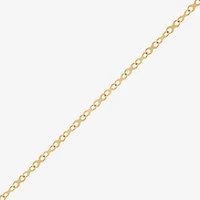 Made in Italy Womens 10K Gold 18 Inch Link Chain Necklace
