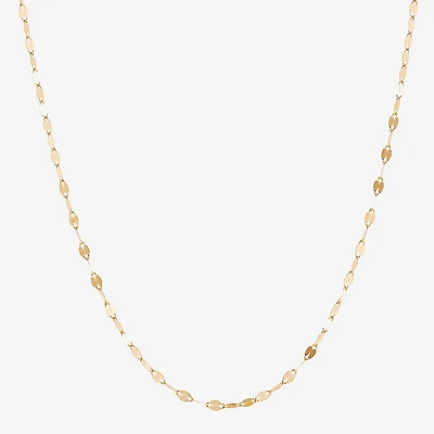Gold Addiction Womens 10K Gold 18 Inch Chain Necklace