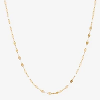 Gold Addiction Womens 10K Gold 18 Inch Chain Necklace