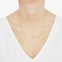 Gold Addiction Womens 10K Gold 18 Inch Chain Necklace