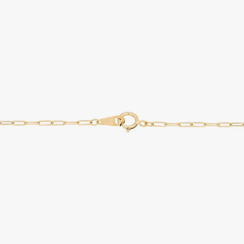 Gold Addiction Womens 10K Gold 7.25 Inch Solid Heart Chain Bracelet