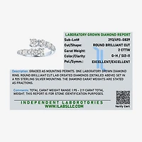 Diamond Addiction (G-H / Si2-I1) Womens 2 CT. T.W. Lab Grown White Sterling Silver Bypass  Cocktail Ring