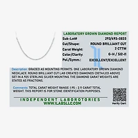 Diamond Addiction (G-H / Si2-I1) Womens White Diamond Sterling Silver 18 Inch Tennis Necklace