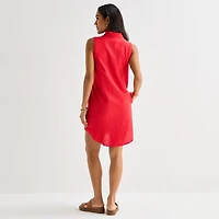 St. John's Bay Womens Sleeveless Sheath Dress
