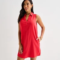 St. John's Bay Womens Sleeveless Sheath Dress
