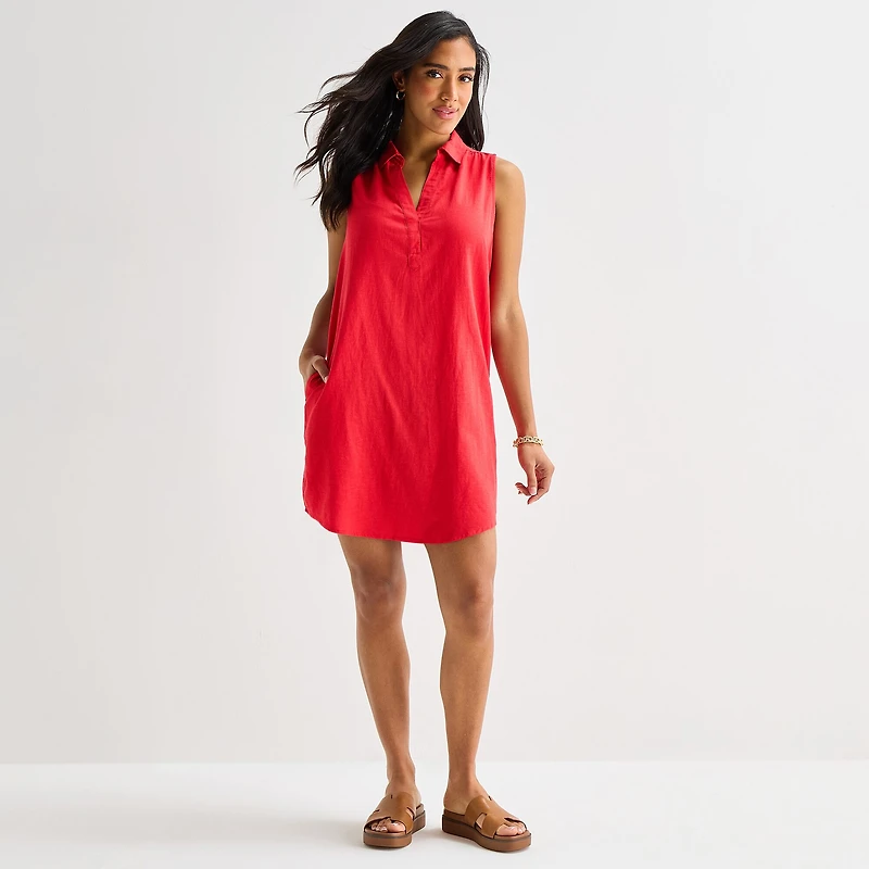 St. John's Bay Womens Sleeveless Sheath Dress