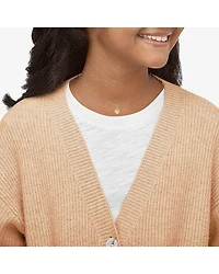 Limited Quantities! Girls White Cubic Zirconia 14K Gold Heart 13 Inch Pendant Necklace